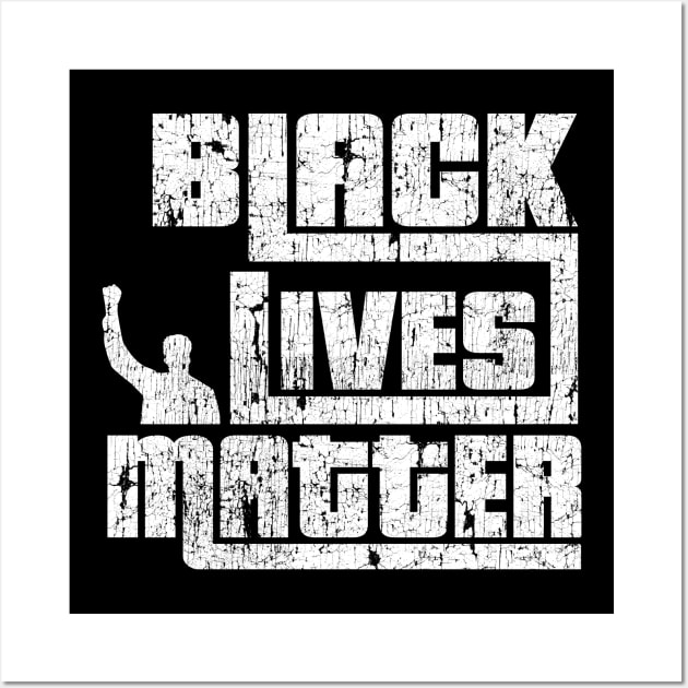 Black Lives Matter Fist In Air Wall Art by blackartmattersshop
